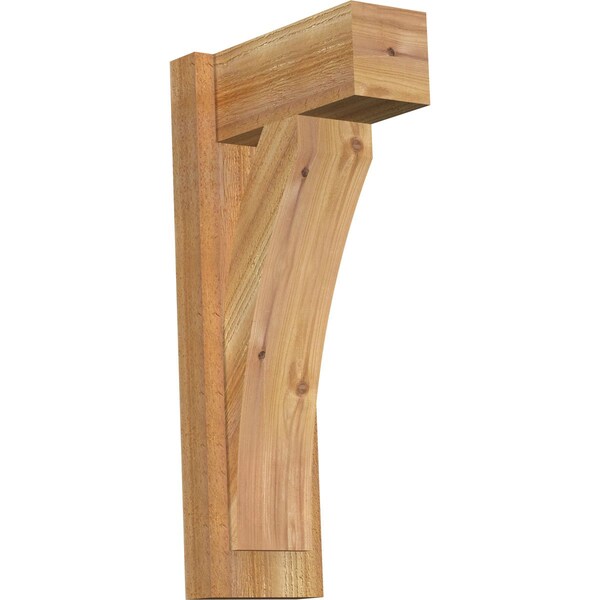 Ekena Millwork Thorton Block Rough Sawn Outlooker, Western Red Cedar, 6"W x 12"D x 24"H OUT06X12X24THR05RWR - main